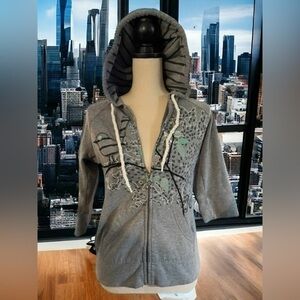 Roxy Full Zip Birdie Hoodie Sz M